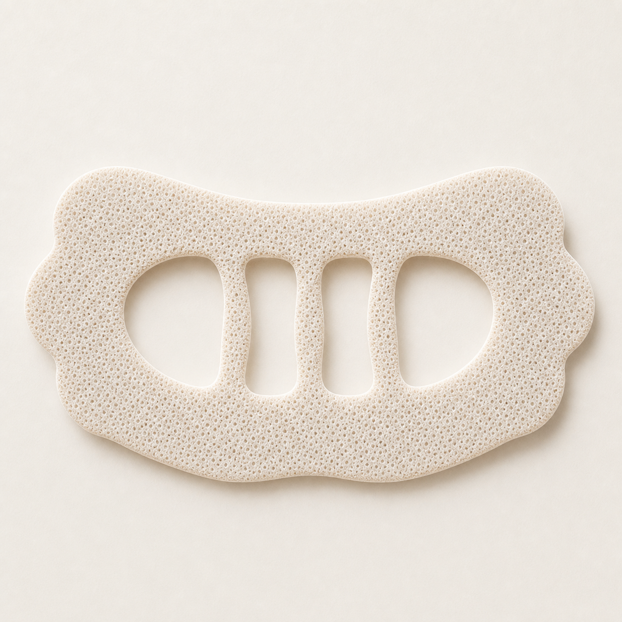 BreathSlip porous nonwoven strip close-up with three top-to-bottom bridges